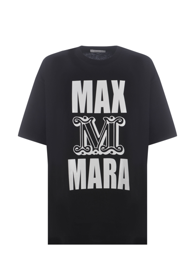 Max Mara T-shirt Carlo In Nero