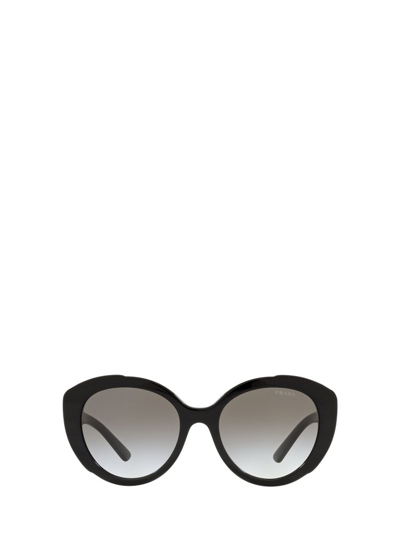 Prada Eyewear Round Frame Sunglasses In Black