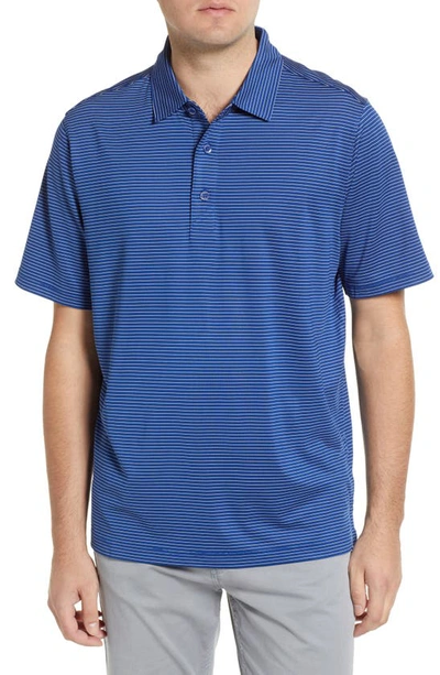Cutter & Buck Virtue Eco Piqué Recycled Blend Polo In Tour Blue