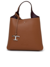 TOD'S TOD'S T LOGO PLAQUE TOTE BAG