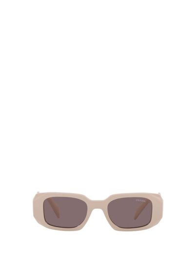 Prada Eyewear Rectangular Frame Sunglasses In Brown