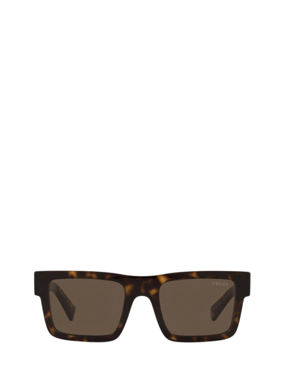 Prada Rectangular-frame Sunglasses In Brown