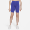 Nike Dri-fit One Big Kids' Bike Shorts In Blue