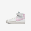 Nike Blazer Mid '77 Little Kids' Shoes In Summit White,coconut Milk,honeydew,pink Foam