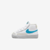 Nike Blazer Mid '77 Baby/toddler Shoes In White,yellow Ochre,light Bone,laser Blue