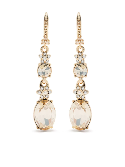 Marchesa Notte Crystal-charm Drop Earring In Gold