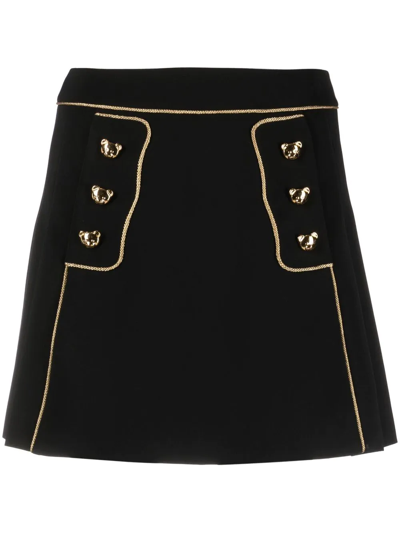 Moschino Rope-detail A-line Skirt In Black