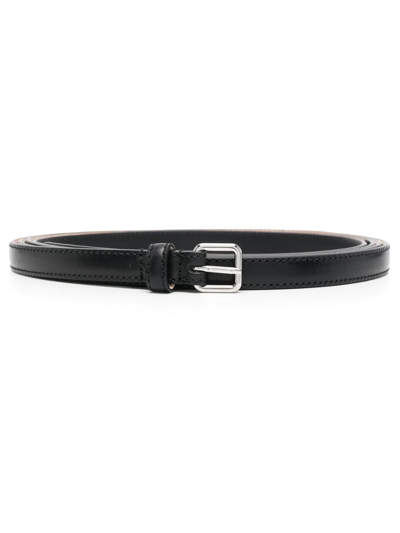 Alexander Mcqueen Buckled Adjustable Belt In Black