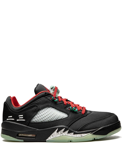 Jordan X Clot  5 Low Sneakers In Black
