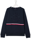 TOMMY HILFIGER JUNIOR LOGO压纹长袖卫衣