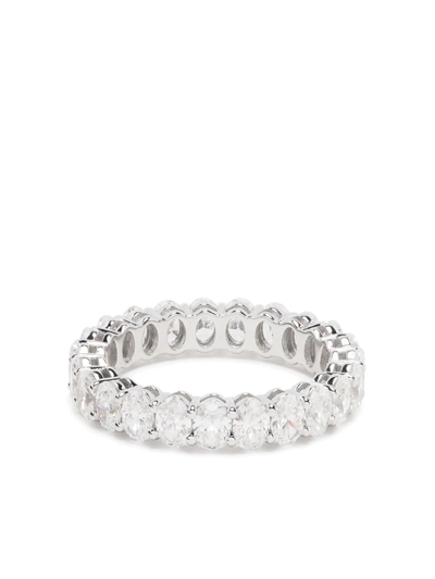 Roberto Demeglio 18kt White Gold Diamond Ring In Silver