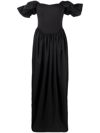 V:PM ATELIER FARAH OFF-SHOULDER MAXI DRESS