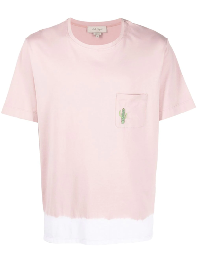 Nick Fouquet Pink Embroidered Pocket T-shirt