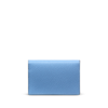 Smythson Panama Snap-closure Leather Card Case In Nile Blue