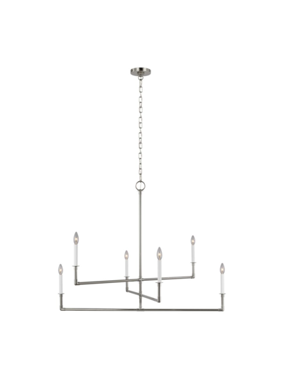 Chapman & Myers Bayview Chandelier In Polished Nickel