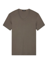 Tom Ford Stretch-cotton V-neck T-shirt In Concrete