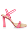 Rag & Bone Infinity Cylinder-heel Slingback Sandals In Magenta