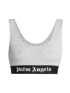 PALM ANGELS WOMEN'S CLASSIC LOGO-HEM BRA