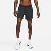Nike Men's Dri-fit Stride 5-inch Brief-lined Running Shorts In Black/black/reflective Silver