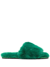 Apparis The Diana Slide In Emerald Green In Verdant Green