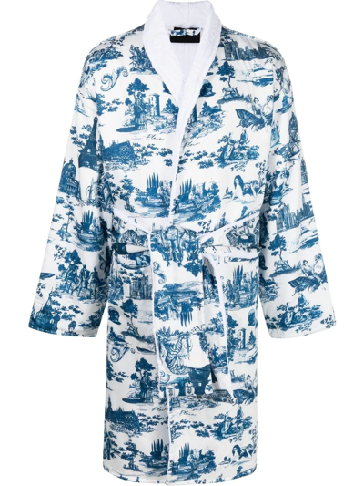 Philipp Plein En Plein Air Dressing Gown In White