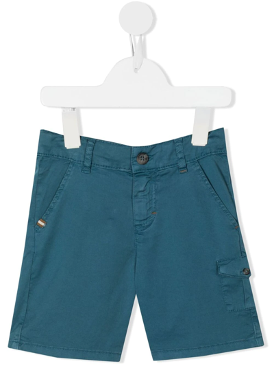 Tartine Et Chocolat Kids' Straight-leg Cargo Shorts In Blue