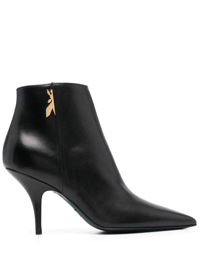 Patrizia Pepe Pointed-toe 90mm Ankle Boots In Black