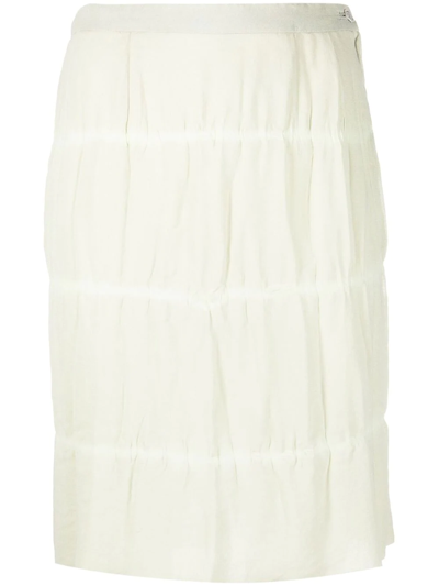 Pre-owned Comme Des Garçons 高腰直筒半身裙（2000年代典藏款） In Green