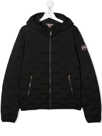 Colmar Kids' Padded Hooded Jacket In Black