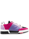 MOSCHINO STREETBALL LEATHER SNEAKERS