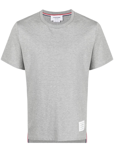 Thom Browne Oversized Short Sleeves T-shirt In Grey