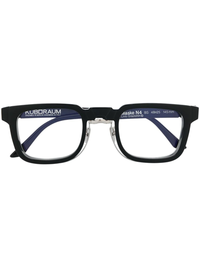 Kuboraum N4 Square-frame Eyeglasses In Black