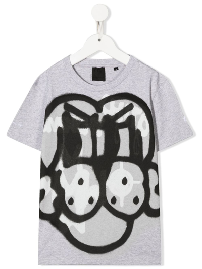 Givenchy Boys Teen Grey Tag Effect T-shirt