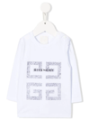 Givenchy Logo-print Long-sleeve T-shirt In White