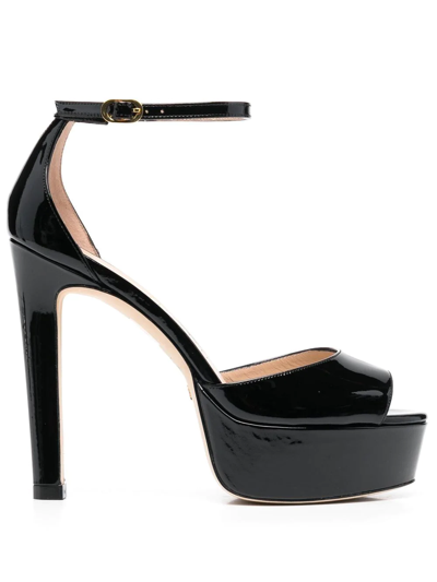 Stuart Weitzman Disco High-shine Finish135mm Pumps In Black  