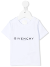 Givenchy Kids Logo Print T-shirt In White