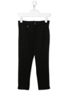 Givenchy Boy Straight Trousers With Logo Band In Black