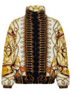 Moschino Graphic-print Puffer Jacket In Beige