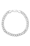 EFFY STERLING SILVER CURB LINK BRACELET