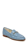 Sam Edelman Women's Loraine Woven Tailored Loafers Women's Shoes In Aspen Sky Woven