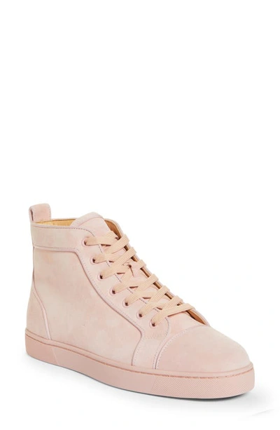 Christian Louboutin Louis Orlato High Top Sneaker In Rosy