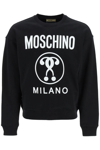 MOSCHINO DOUBLE QUESTION MARK-PRINT HOODIE