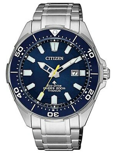 Pre-owned Citizen Bn0201-88l Eco-drive Super-titanium Promaster 44mm 20 Atm