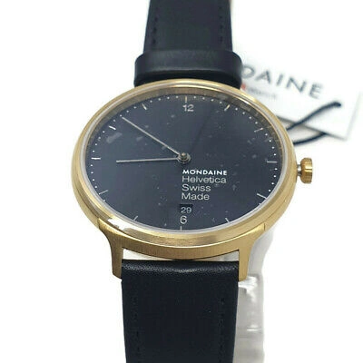 Pre-owned Mondaine Mh1.l2221.lb Helvetica No1 Light Watch