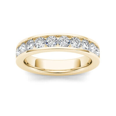 Pre-owned Igi 10k Yellow Gold 1/4ct Tdw Diamond Women's Wedding Band
