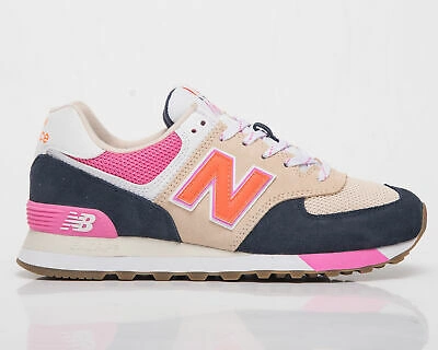 Pre-owned New Balance Balance 574 Women's Natural Indigo