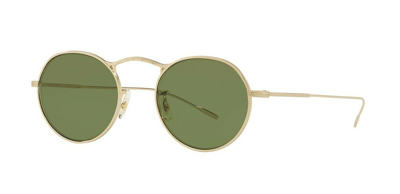 Pre-owned Oliver Peoples Rosson Sun Ov 5540su Workman Grey/regal Blue (1132/w5) Sunglasses In Green