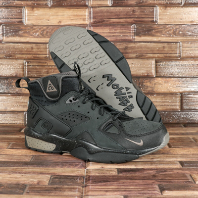 Pre-owned Nike Acg Air Mowabb Olive Grey Sneakers Shoes Trainers Dm0840-001 Size 8-9 In Off Noir/olive Grey-black