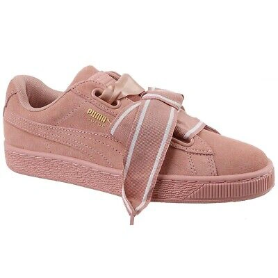 Pre-owned Puma Rrp 115 Womens Suede Heart Satin Ii Wn's Trainers 364084 03  Rose Us 10.5 In Pink | ModeSens