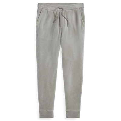 Pre-owned Ralph Lauren Purple Label $695  Mens Cashmere Fleece Track Pants Relax Jogger In Gray